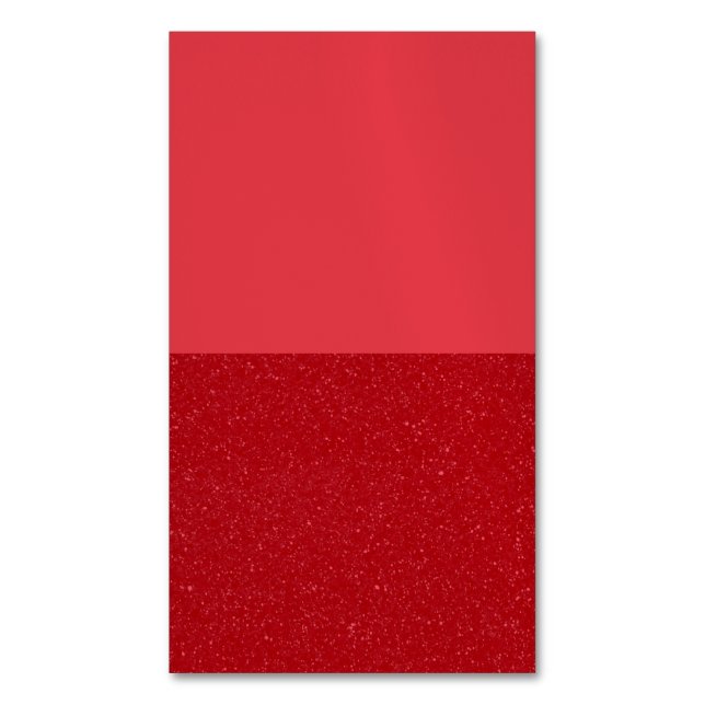 Halbspeckle Tomato-Red Magnet Card - Anpassbar (Vorderseite Vertikal)