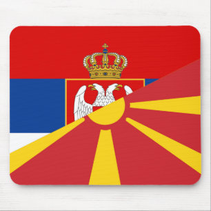 Halbsymbol für Serbia macedonia Mousepad