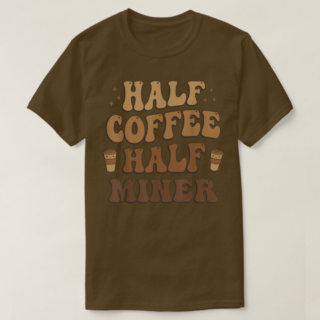 Halbtagskaffee Halbpensionspreis T-Shirt (Design vorne)