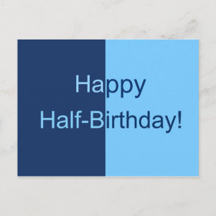 Halbtagskarte Postkarte