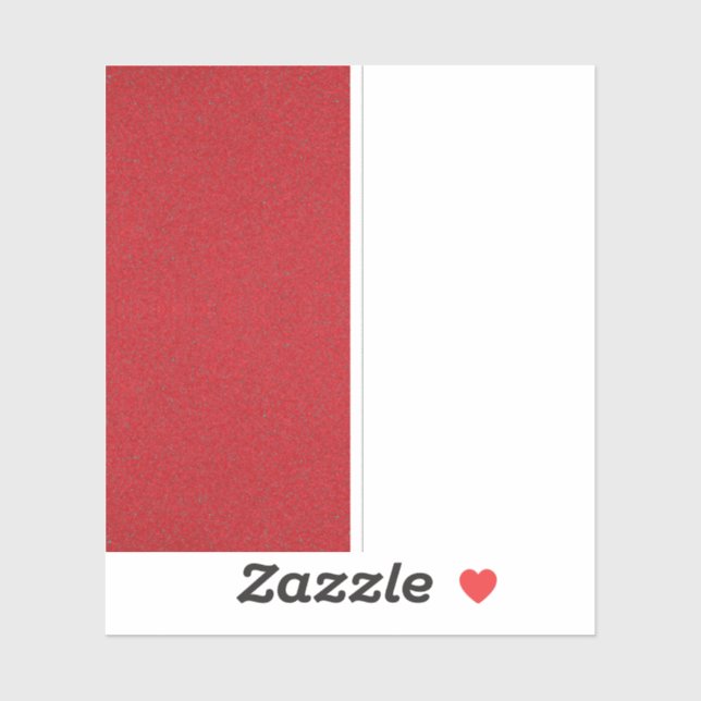 Halbtextur Tomato Red Vinyl Decal - Anpassbar Aufkleber (Blatt)