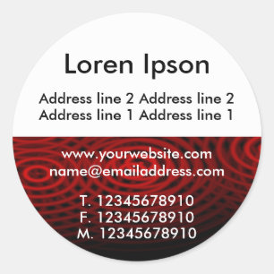 Halbtextur und Weiß 07 Business / Profil Runder Aufkleber