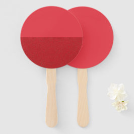 Halbtexturierte Tomate Red Custom Hand Set of Fans Fächer