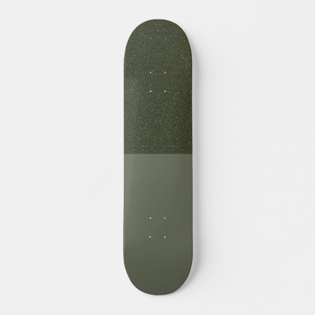 Halbtexturiertes Moosgrün-Skateboard - individuell Skateboard (Vorne)