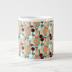 Halbton geometrisches Muster Jumbo-Tasse