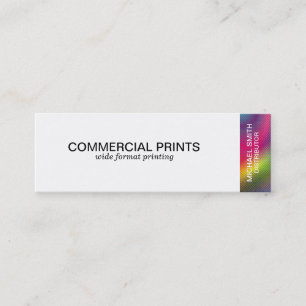 Halbtonfarbe Mini Visitenkarte