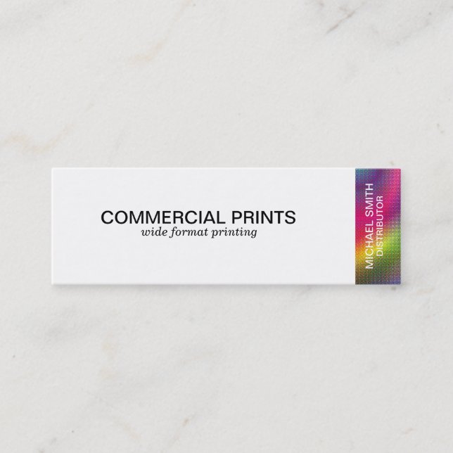 Halbtonfarbe Mini Visitenkarte (Vorderseite)