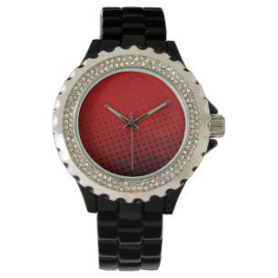Halbtonmusterhintergrund Armbanduhr