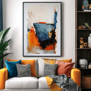 Halbvolles Glas - Abstrakte Metapher Poster