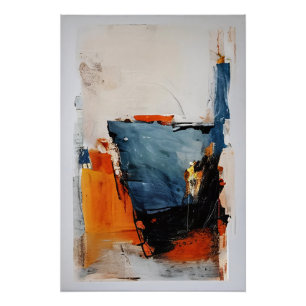 Halbvolles Glas - Abstrakte Metapher Poster