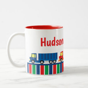 Halbwagenkonvoi personalisierte Mug Zweifarbige Tasse