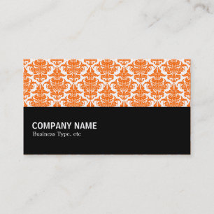 Halbweg 055 - Orange Damask Visitenkarte
