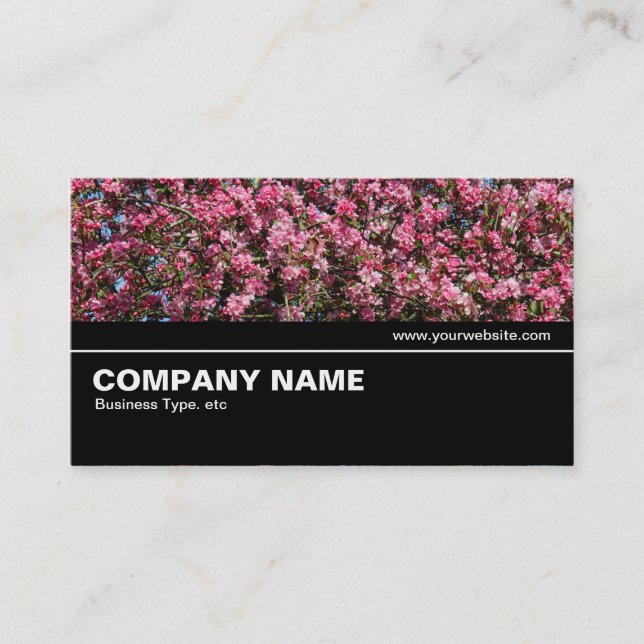 Halbweg V2 - Rosa Kirschblossom Visitenkarte (Vorderseite)