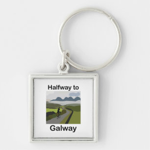 Halbwegs nach Galway Roadtrip Reise Schlüsselanhänger