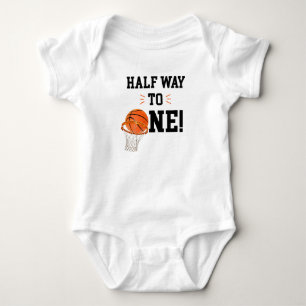 Halbwegs zum ersten Basketball-Shirt, Halbzeit, Ba Baby Strampler