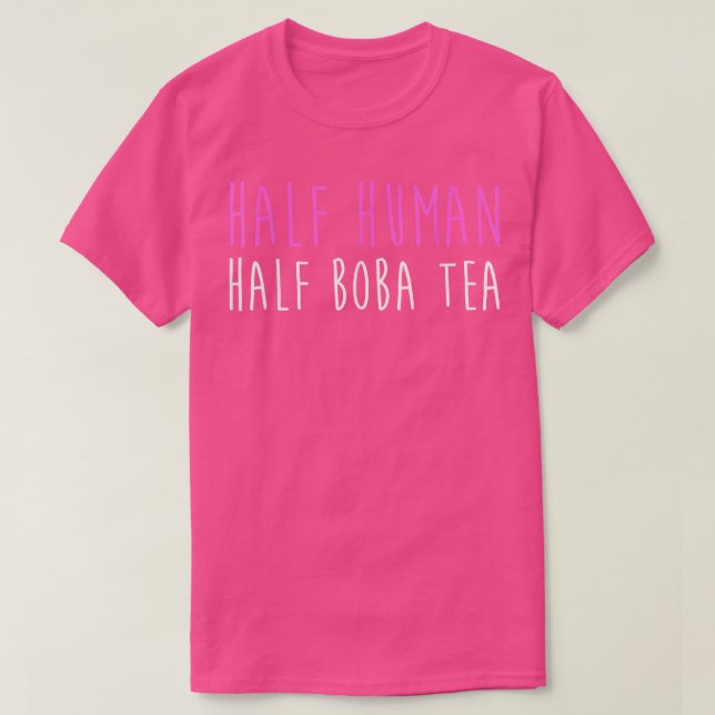 Halbwerter Boba-Teeblättertee T-Shirt (Design vorne)