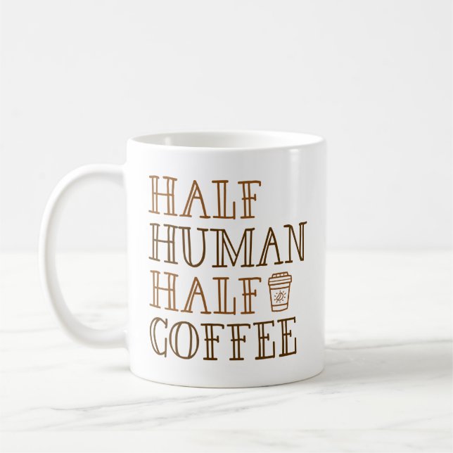Halbwertscoffee Kaffeetasse (Links)