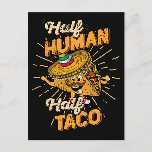 Halbwertszeit Taco Taco Dienstag Cinco de Mayo Postkarte (Vorderseite)