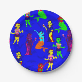 Halbwunder Monster-Meerjungfrauen Pappteller