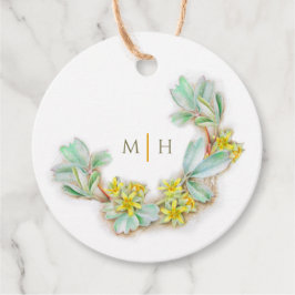 Halbwüstenmonogramm Hochzeitsibbaldia Geschenkanhänger