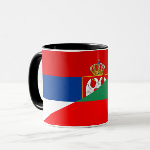 Halbzeichen der bulgarischen Serbia-Flagge Tasse