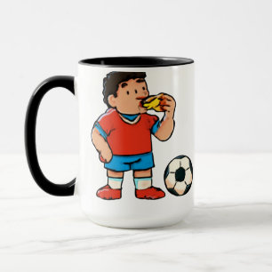 Halbzeit-Snack – Lustige Fußball-Pizza Tasse