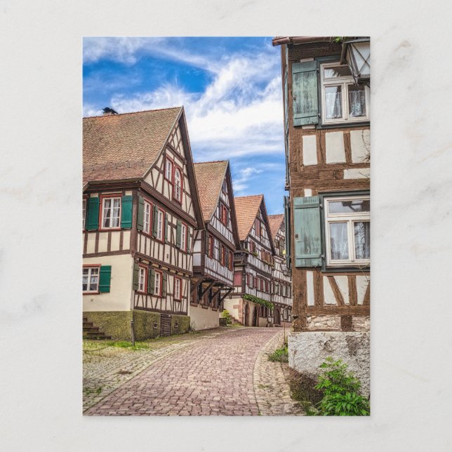 Halbzeitwohnungen in Schiltach, Deutschland, Foto Postkarte (Vorderseite)