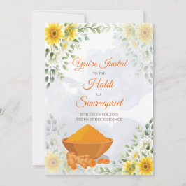 Haldi Einladungen & Haldi lädt Holud zur Einladung