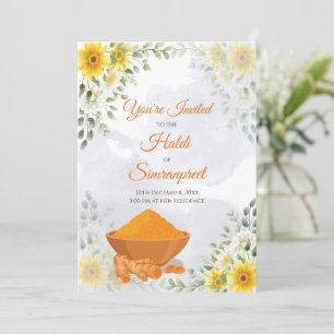 Haldi Einladungen & Haldi lädt Holud zur Einladung