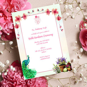 Haldi Kumkum Zeremonie Einladung