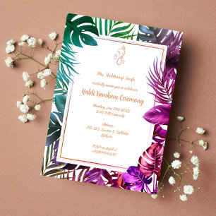 Haldi-Kumkum-Zeremonie Einladung