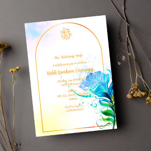Haldi Kumkum Zeremonie Einladung