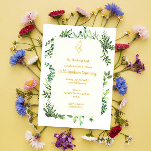 Haldi Kumkum Zeremonie Einladung