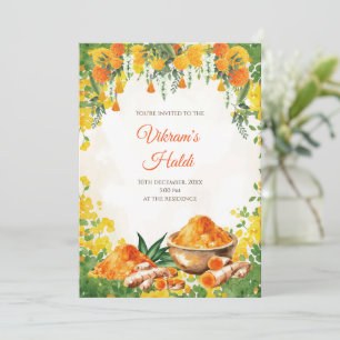 Haldi lädt ein als Haldi-Einladung Holud-Einladung Einladung