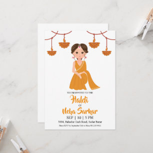 Haldi-Zeremonie-Einladung Einladung