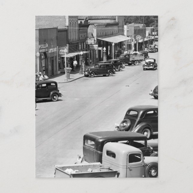 Hale Landkreis, Alabama, 30er Postkarte (Vorderseite)