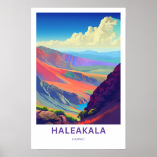 Haleakala Hawaii Travel Print Poster