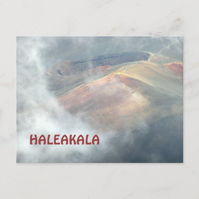 "HALEAKALA IN DEN KLOUEN" POSTKARTE (Vorderseite)