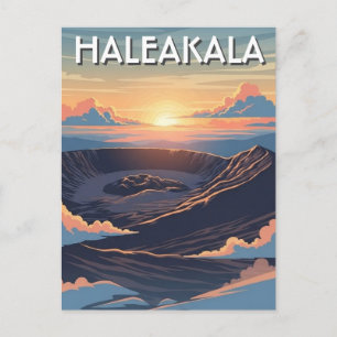 Haleakala-Krater Maui Hawaii Reise Postkarte