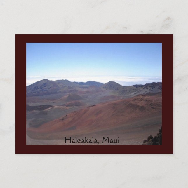 Haleakala, Maui-Postkarte Postkarte (Vorderseite)