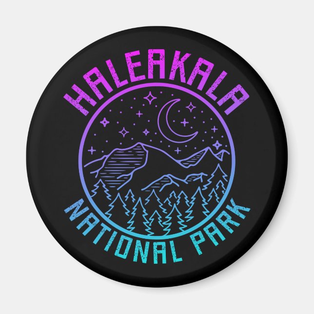 Haleakala National Park Hawaii USA Gradient Magnet (Vorne)