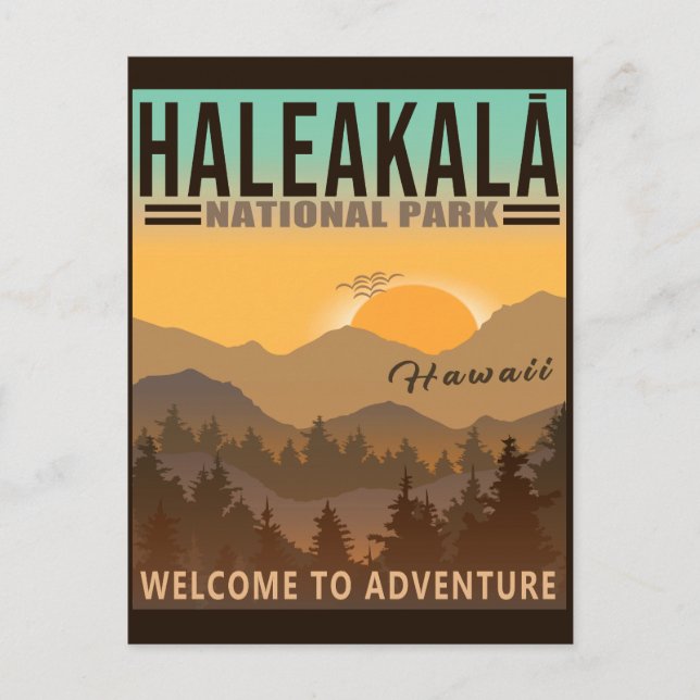 Haleakalā National Park - Hawaii Vintag Souvenir Postkarte (Vorderseite)