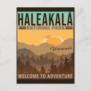 Haleakalā National Park - Hawaii Vintage Souvenir Postkarte
