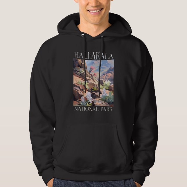 Haleakala National Park Maui Hawaii Nature Hiking  Hoodie (Vorderseite)