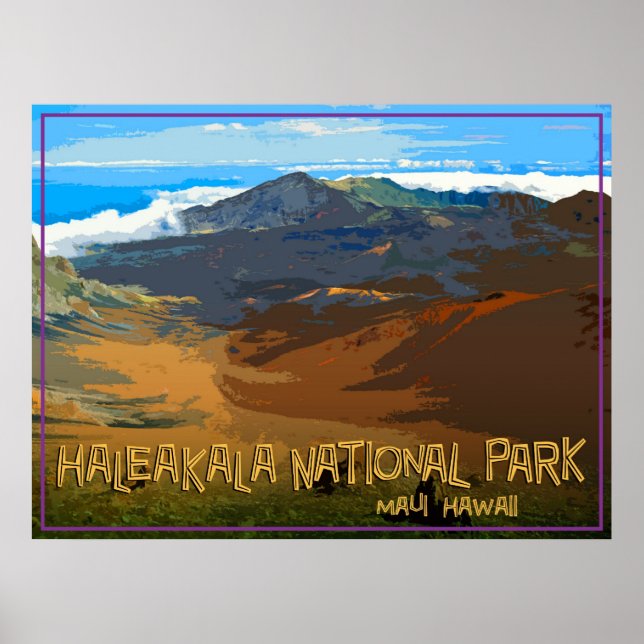 Haleakala National Park, Maui Hawaii Poster (Vorne)