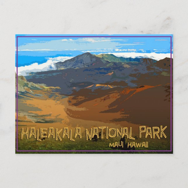 Haleakala National Park, Maui Hawaii Postkarte (Vorderseite)