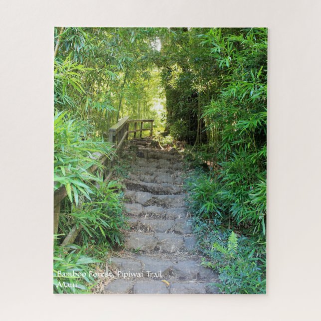 Haleakala Nationalpark Bamboo Forest Puzzle (Vertikal)