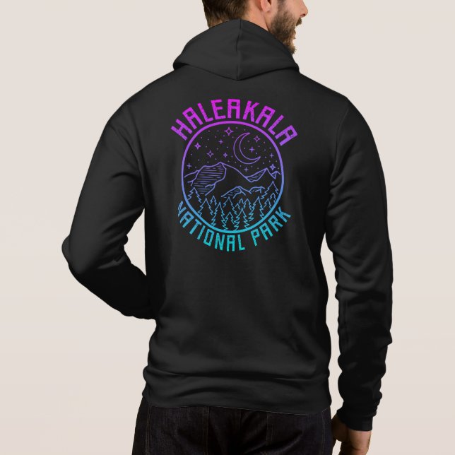Haleakala Nationalpark Hawaii Gradient Hoodie (Rückseite)