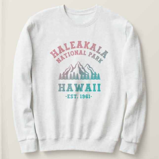 Haleakala Nationalpark Hawaii Gradient Sweatshirt (Design vorne)