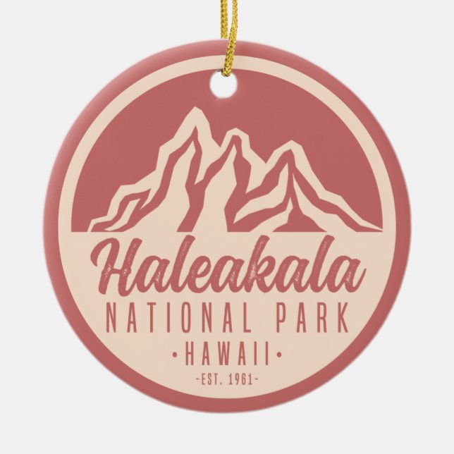 Haleakala Nationalpark Hawaii Keramik Ornament (Vorne)